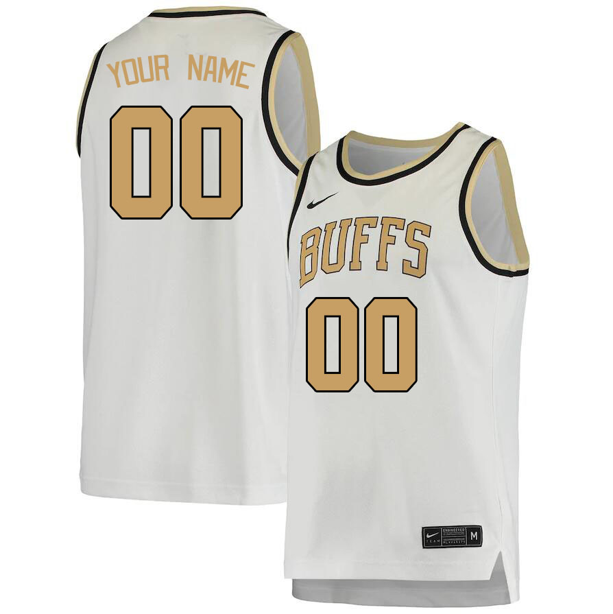 Custom Colorado Buffaloes Name And Number College Basketball Jerseys Stitched-White